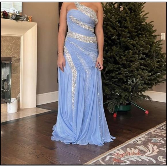 Blue Hollywood Envy Size 2 Mermaid dress